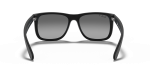 แว่นกันแดด Rayban Justin RB4165F-622/T3 Rubber Black Grey Polarized แว่นกันแดด Rayban RB4165F-622/T3 ขาแว่นด้านใน