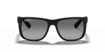 แว่นกันแดด Rayban Justin RB4165F-622/T3 Rubber Black Grey Polarized แว่นกันแดด Rayban RB4165F-622/T3 ด้านหน้า