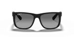 แว่นกันแดด Rayban Justin RB4165F-622/T3 Rubber Black Grey Polarized แว่นกันแดด Rayban RB4165F-622/T3 ด้านหน้า