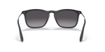 แว่นกันแดด Rayban Chris RB4187F-622/8G Rubber Black Grey Gradient แว่นกันแดด Rayban RB4187F-622/8G ขาแว่นด้านใน