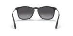 แว่นกันแดด Rayban Chris RB4187F-622/8G Rubber Black Grey Gradient แว่นกันแดด Rayban RB4187F-622/8G ขาแว่นด้านใน