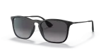 แว่นกันแดด Rayban Chris RB4187F-622/8G Rubber Black Grey Gradient แว่นกันแดด Rayban RB4187F-622/8G มุมเฉียง สีดำรับเบอร์ สำหรับผู้ชาย