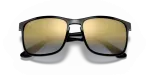 แว่นกันแดด Rayban RB4264-601/J0 Black Blue Mirror Gold Gradient Polarized แว่นกันแดด Rayban RB4264-601/J0 close-up ด้านหน้า