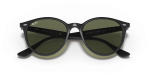 แว่นกันแดด Rayban RB4305F-601/9A Black G-15 Green Polarized แว่นกันแดด Rayban RB4305F-601/9A close-up ด้านหน้า