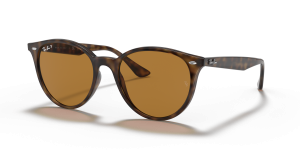 แว่นกันแดด Rayban RB4305F-710/83 มุมเฉียง สีฮาวานาอ่อน สำหรับผู้ใช้ทุกเพศ