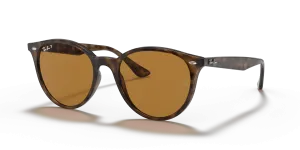 แว่นกันแดด Rayban RB4305F-710/83 มุมเฉียง สีฮาวานาอ่อน สำหรับผู้ใช้ทุกเพศ
