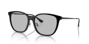 แว่นกันแดด Rayban RB4333D-601/87 มุมเฉียง สีดำ สำหรับผู้ใช้ทุกเพศ