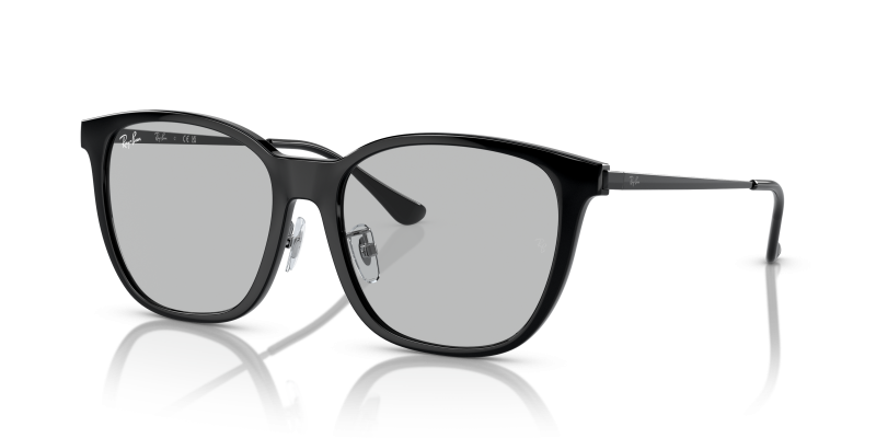 แว่นกันแดด Rayban RB4333D-601/87 มุมเฉียง สีดำ สำหรับผู้ใช้ทุกเพศ