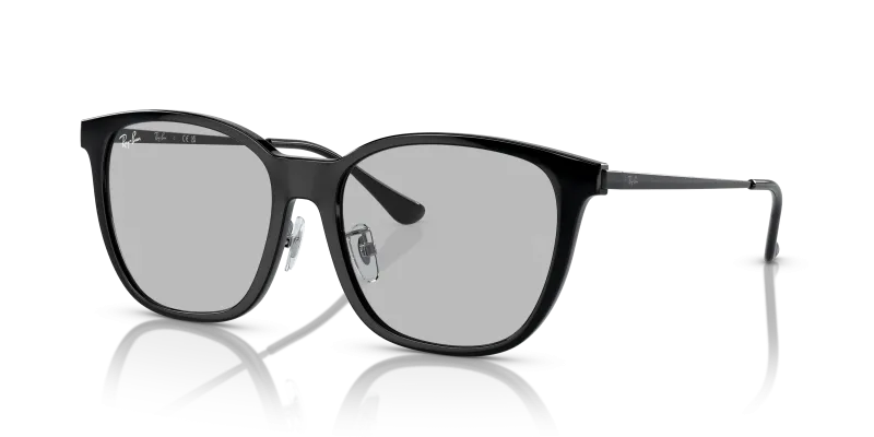 แว่นกันแดด Rayban RB4333D-601/87 มุมเฉียง สีดำ สำหรับผู้ใช้ทุกเพศ