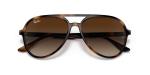 แว่นกันแดด Rayban RB4376-710/13 Havana Brown Gradient แว่นกันแดด Rayban RB4376-710/13 close-up ด้านหน้า