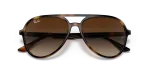 แว่นกันแดด Rayban RB4376-710/13 Havana Brown Gradient แว่นกันแดด Rayban RB4376-710/13 close-up ด้านหน้า