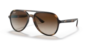 แว่นกันแดด Rayban RB4376-710/13 มุมเฉียง สีฮาวานา สำหรับผู้ใช้ทุกเพศ
