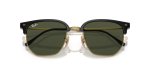 แว่นกันแดด Rayban New Clubmaster RB4416-601/31 Black On Arista Green แว่นกันแดด Rayban RB4416-601/31 close-up ด้านหน้า