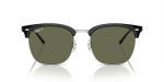 แว่นกันแดด Rayban RB4418D-66709A Black On Silver Dark Green Polarized แว่นกันแดด Rayban RB4418D-66709A ด้านหน้า