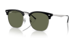 แว่นกันแดด Rayban RB4418D-66709A Black On Silver Dark Green Polarized แว่นกันแดด Rayban RB4418D-66709A มุมเฉียง สีดำพื้นเงิน สำหรับผู้ใช้ทุกเพศ