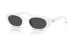 แว่นกันแดด Rayban RB4441D-677287 มุมเฉียง สีขาว สำหรับผู้ใช้ทุกเพศ