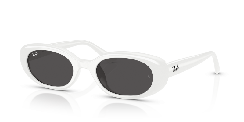 แว่นกันแดด Rayban RB4441D-677287 White Dark Grey แว่นกันแดด Rayban RB4441D-677287 มุมเฉียง สีขาว สำหรับผู้ใช้ทุกเพศ