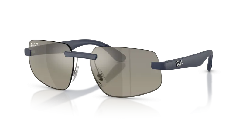 แว่นกันแดด Rayban RB4475CH-63315J Sand Dark Blue Grey Gradient Polarized แว่นกันแดด Rayban RB4475CH-63315J มุมเฉียง สีน้ำเงินเข้มทราย สำหรับผู้ใช้ทุกเพศ
