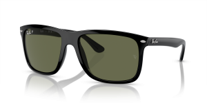 แว่นกันแดด Rayban RB4547F-601/58 มุมเฉียง สีดำ สำหรับผู้ใช้ทุกเพศ