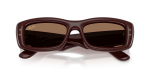 แว่นกันแดด Rayban RB4944-687773 Transparent Brown Dark Brown แว่นกันแดด Rayban RB4944-687773 close-up ด้านหน้า