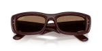 แว่นกันแดด Rayban RB4944-687773 Transparent Brown Dark Brown แว่นกันแดด Rayban RB4944-687773 close-up ด้านหน้า