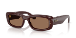 แว่นกันแดด Rayban RB4944-687773 Transparent Brown Dark Brown แว่นกันแดด Rayban RB4944-687773 มุมเฉียง สีน้ำตาลโปร่งใส สำหรับผู้ใช้ทุกเพศ