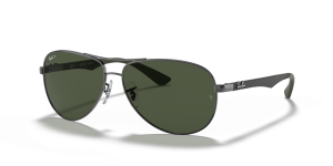 แว่นกันแดด Rayban RB8313-004/N5 มุมเฉียง สีกันเมทัล สำหรับผู้ชาย