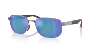 แว่นกันแดด Rayban RB8329M-F0014L มุมเฉียง สีกันเมทัล สำหรับผู้ใช้ทุกเพศ