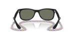 แว่นกันแดด Rayban Junior New Wayfarer RJ9052SF-7028Y4 Rubber Black Green Mirror Silver แว่นกันแดด Rayban RJ9052SF-7028Y4 ขาแว่นด้านใน