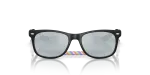 แว่นกันแดด Rayban Junior New Wayfarer RJ9052SF-7028Y4 Rubber Black Green Mirror Silver แว่นกันแดด Rayban RJ9052SF-7028Y4 ด้านหน้า