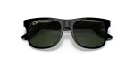 แว่นกันแดด Rayban Junior Justin RJ9069S-100/71 Black Dark Green แว่นกันแดด Rayban RJ9069S-100/71 close-up ด้านหน้า