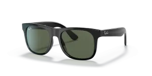 แว่นกันแดด Rayban RJ9069S-100/71 มุมเฉียง สีดำ สำหรับเด็กผู้ชาย