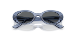 แว่นกันแดด Rayban RJ9141SF-721681 Transparent Blue Dark Grey Polarized แว่นกันแดด Rayban RJ9141SF-721681 close-up ด้านหน้า