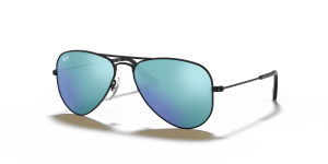 แว่นกันแดด Rayban RJ9506S-201/55 มุมเฉียง สีดำ สำหรับเด็กทุกเพศ