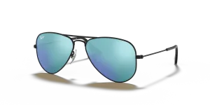 แว่นกันแดด Rayban RJ9506S-201/55 มุมเฉียง สีดำ สำหรับเด็กทุกเพศ