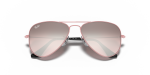 แว่นกันแดด Rayban Junior Aviator RJ9506S-211/7E Pink แว่นกันแดด Rayban RJ9506S-211/7E close-up ด้านหน้า
