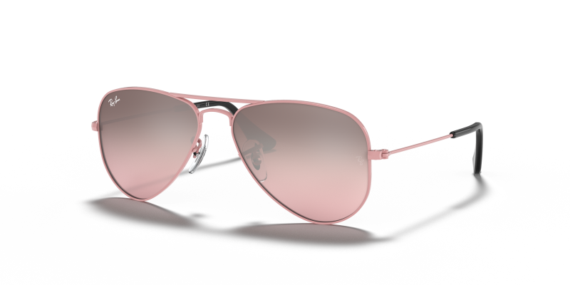 แว่นกันแดด Rayban Junior Aviator RJ9506S-211/7E Pink แว่นกันแดด Rayban RJ9506S-211/7E มุมเฉียง สีชมพู สำหรับเด็กทุกเพศ