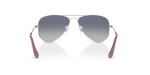 แว่นกันแดด Rayban Junior Aviator RJ9506S-212/4L Silver Blue Gradient Grey แว่นกันแดด Rayban RJ9506S-212/4L ขาแว่นด้านใน