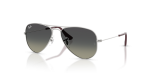 แว่นกันแดด Rayban RJ9506S-302/11 มุมเฉียง สีเงิน สำหรับเด็กทุกเพศ
