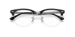 กรอบแว่นสายตา Rayban Clubmaster Metal RX3716VM-2861 Black On Silver แว่นสายตา Rayban RX3716VM-2861 close-up ด้านหน้า