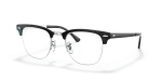 กรอบแว่นสายตา Rayban Clubmaster Metal RX3716VM-2861 Black On Silver แว่นสายตา Rayban RX3716VM-2861 มุมเฉียง สีดำพื้นเงิน สำหรับผู้ใช้ทุกเพศ