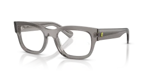 แว่นสายตา Rayban RX5528M-F704 มุมเฉียง สีเทาโปร่งใส สำหรับผู้ใช้ทุกเพศ