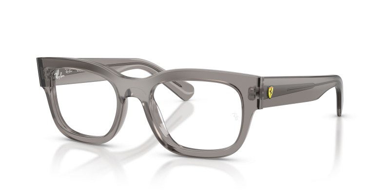 กรอบแว่นสายตา Rayban RX5528M-F704 Transparent Grey แว่นสายตา Rayban RX5528M-F704 มุมเฉียง สีเทาโปร่งใส สำหรับผู้ใช้ทุกเพศ