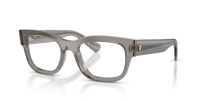 กรอบแว่นสายตา Rayban RX5528M-F704 Transparent Grey แว่นสายตา Rayban RX5528M-F704 มุมเฉียง สีเทาโปร่งใส สำหรับผู้ใช้ทุกเพศ