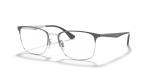 แว่นสายตา Rayban RX6421-3004 มุมเฉียง สีเทาพื้นเงิน สำหรับผู้ใช้ทุกเพศ