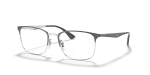 แว่นสายตา Rayban RX6421-3004 มุมเฉียง สีเทาพื้นเงิน สำหรับผู้ใช้ทุกเพศ