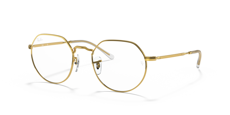 แว่นสายตา Rayban RX6465-3086 มุมเฉียง สีทอง สำหรับผู้ใช้ทุกเพศ