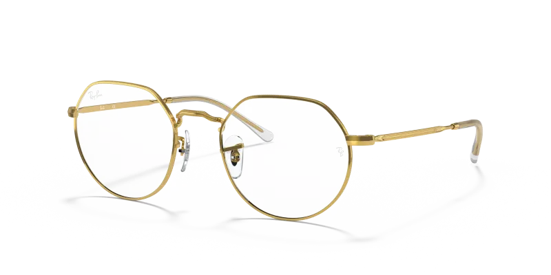 กรอบแว่นสายตา Rayban Jack RX6465-3086 Gold แว่นสายตา Rayban RX6465-3086 มุมเฉียง สีทอง สำหรับผู้ใช้ทุกเพศ