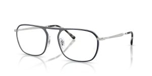 แว่นสายตา Rayban RX6548-3016 มุมเฉียง น้ำเงินและสีเงิน สำหรับผู้ใช้ทุกเพศ
