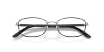 กรอบแว่นสายตา Rayban RX6551D-2861 Black On Silver แว่นสายตา Rayban RX6551D-2861 close-up ด้านหน้า